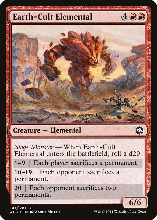 Earth-Cult Elemental in the group Magic the Gathering / Types / Colors / Red at Proxyprinters.com (91361)