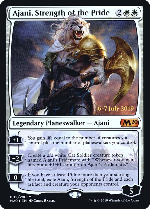 Ajani, Strength of the Pride in the group Magic the Gathering / Types / Colors / White at Proxyprinters.com (91368)