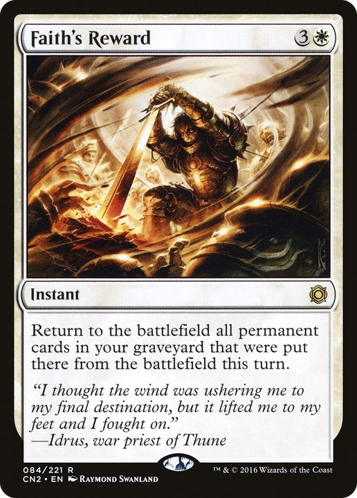 Faith's Reward in the group Magic the Gathering / Types / Colors / White at Proxyprinters.com (91387)