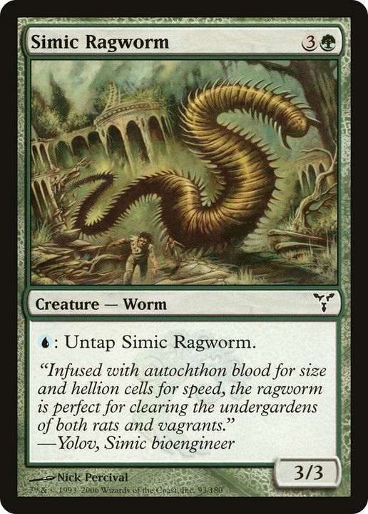 Simic Ragworm in the group Magic the Gathering / Sets / Dissension Promos at Proxyprinters.com (91392)