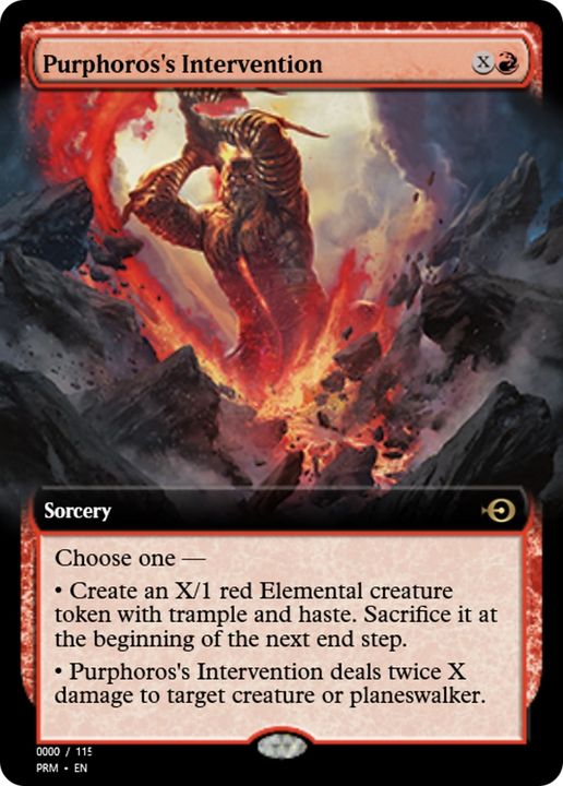 Purphoros's Intervention in the group Magic the Gathering / Types / Colors / Red at Proxyprinters.com (91397)