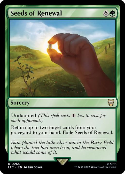 Seeds of Renewal in the group Magic the Gathering / Types / Colors / Green at Proxyprinters.com (9140)