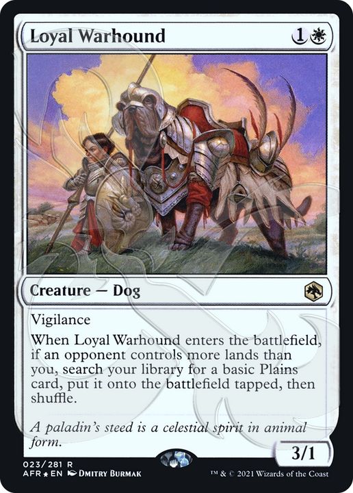 Loyal Warhound in the group Magic the Gathering / Sets / Adventures in the Forgotten Realms Promos at Proxyprinters.com (91402)