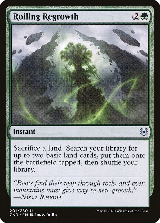 Roiling Regrowth in the group Magic the Gathering / Sets / Zendikar Rising at Proxyprinters.com (91407)