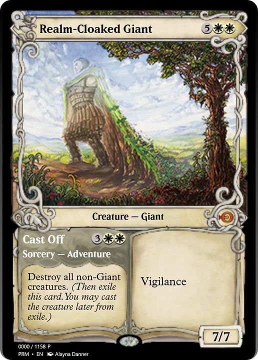 Realm-Cloaked Giant // Cast Off in the group Magic the Gathering / Types / Colors / White at Proxyprinters.com (91440)