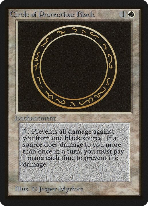 Circle of Protection: Black in the group Magic the Gathering / Types / Enchantment / Enchantment at Proxyprinters.com (91446)