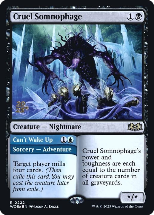 Cruel Somnophage // Can't Wake Up in the group Magic the Gathering / Sets / Wilds of Eldraine Tokens at Proxyprinters.com (91455)