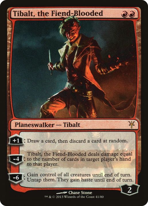 Tibalt, the Fiend-Blooded in the group Magic the Gathering / Sets / Duel Decks: Sorin vs. Tibalt at Proxyprinters.com (91468)