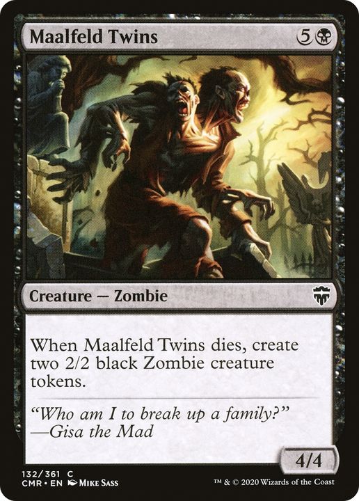 Maalfeld Twins in the group Magic the Gathering / Types / Colors / Black at Proxyprinters.com (91503)