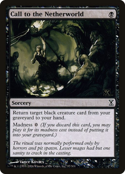 Call to the Netherworld in the group Magic the Gathering / Types / Colors / Black at Proxyprinters.com (91506)