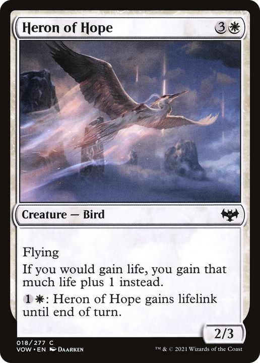 Heron of Hope in the group Magic the Gathering / Types / Colors / White at Proxyprinters.com (91522)