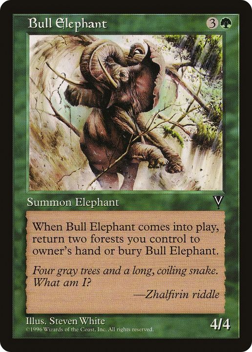 Bull Elephant in the group Magic the Gathering / Types / Colors / Green at Proxyprinters.com (91525)