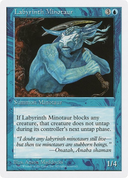 Labyrinth Minotaur in the group Magic the Gathering / Types / Colors / Blue at Proxyprinters.com (91573)