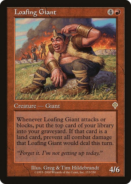 Loafing Giant in the group Magic the Gathering / Types / Colors / Red at Proxyprinters.com (91591)