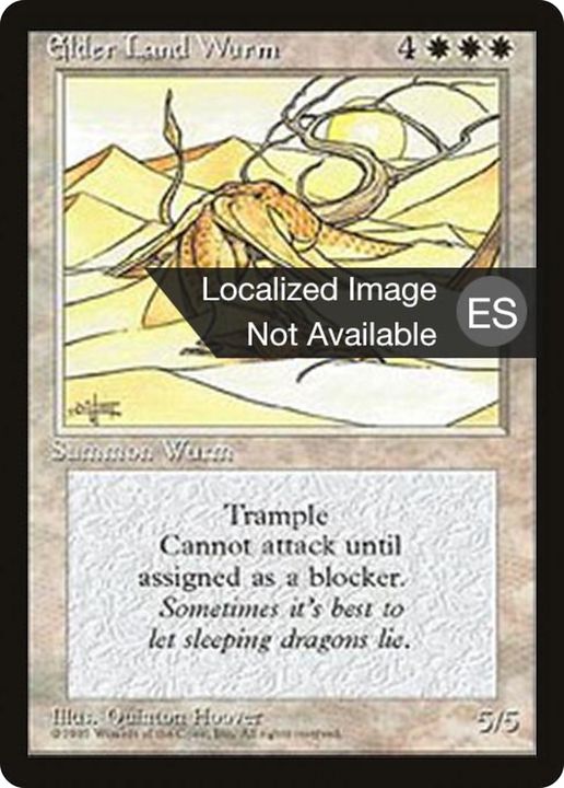 Elder Land Wurm in the group Magic the Gathering / Types / Colors / White at Proxyprinters.com (91605)