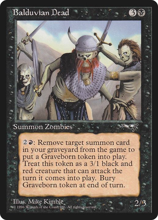 Balduvian Dead in the group Magic the Gathering / Types / Colors / Black at Proxyprinters.com (91608)