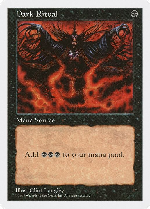 Dark Ritual in the group Magic the Gathering / Types / Colors / Black at Proxyprinters.com (91650)