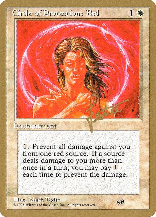 Circle of Protection: Red in the group Magic the Gathering / Sets / Pro Tour Collector Set at Proxyprinters.com (91662)