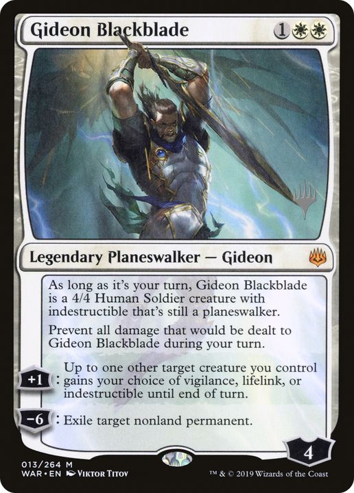 Gideon Blackblade in the group Magic the Gathering / Sets / War of the Spark Tokens at Proxyprinters.com (91682)