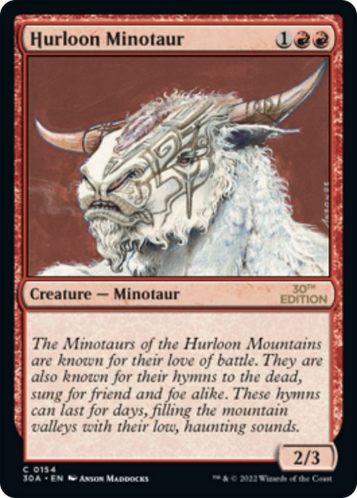 Hurloon Minotaur in the group Magic the Gathering / Types / Colors / Red at Proxyprinters.com (91688)