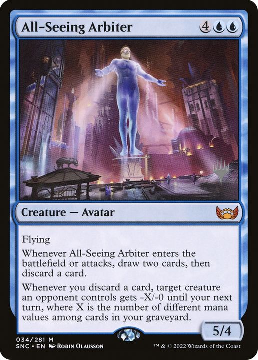 All-Seeing Arbiter in the group Magic the Gathering / Sets / Streets of New Capenna Promos at Proxyprinters.com (91704)