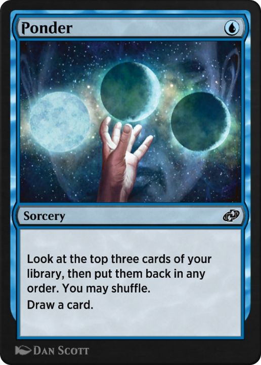 Ponder in the group Magic the Gathering / Types / Colors / Blue at Proxyprinters.com (91728)