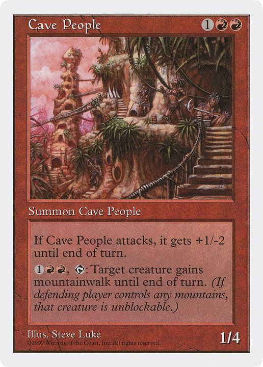 Cave People in the group Magic the Gathering / Sets / Fifth Edition at Proxyprinters.com (91760)