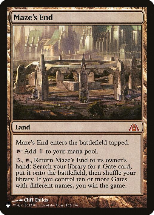 Maze's End in the group Magic the Gathering / Types / Colors / Colorless at Proxyprinters.com (91786)