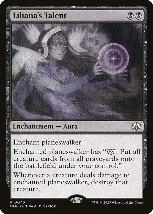 Liliana's Talent in the group Magic the Gathering / Types / Colors / Black at Proxyprinters.com (91806)