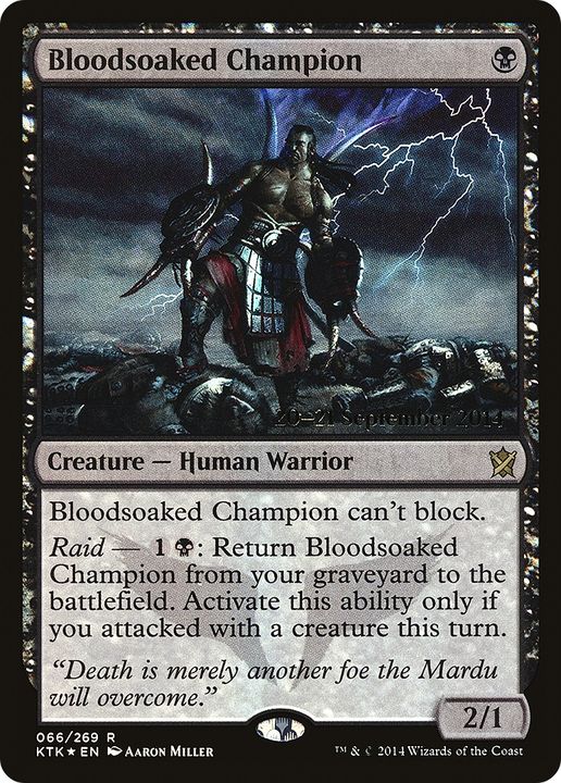 Bloodsoaked Champion in the group Magic the Gathering / Types / Creatures / Warrior at Proxyprinters.com (91807)