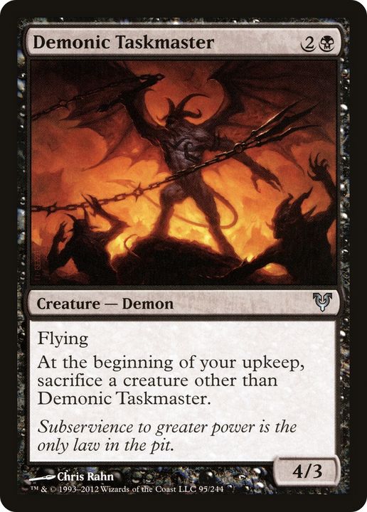 Demonic Taskmaster in the group Magic the Gathering / Types / Colors / Black at Proxyprinters.com (91834)