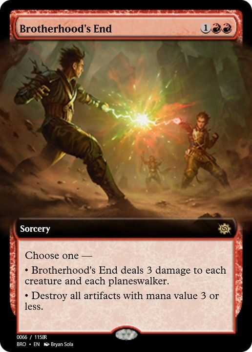 Brotherhood's End in the group Magic the Gathering / Types / Colors / Red at Proxyprinters.com (91844)