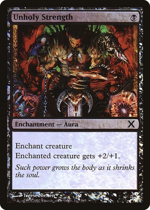 Unholy Strength in the group Magic the Gathering / Types / Colors / Black at Proxyprinters.com (91850)