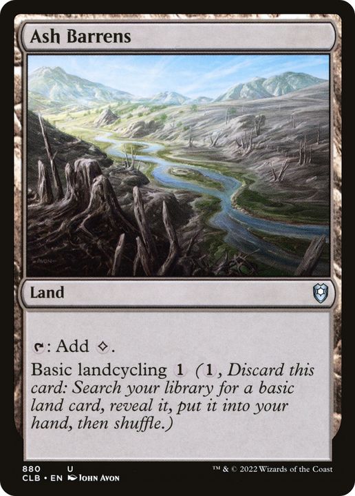 Ash Barrens in the group Magic the Gathering / Sets / Commander Legends: Battle for Baldur's Gate at Proxyprinters.com (91860)