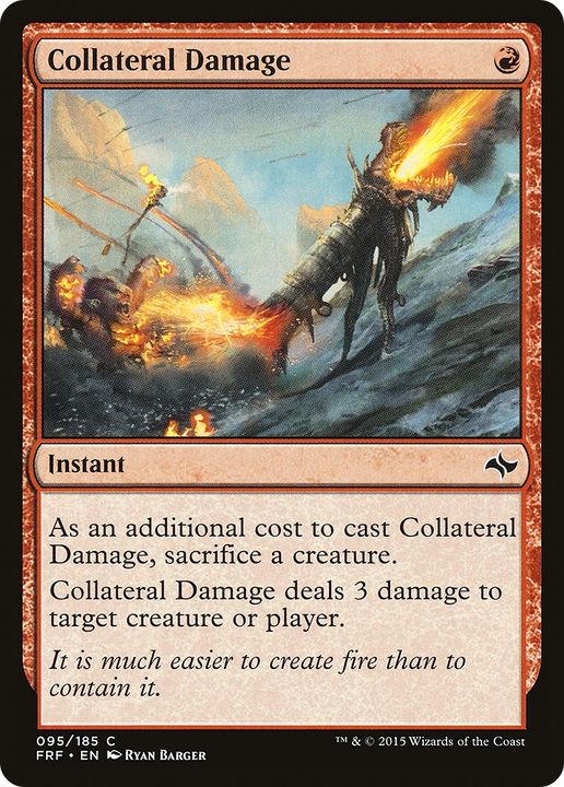 Collateral Damage in the group Magic the Gathering / Types / Colors / Red at Proxyprinters.com (91865)