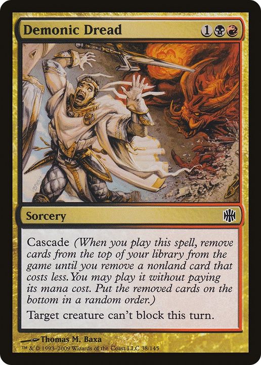 Demonic Dread in the group Magic the Gathering / Types / Colors / Multicolors / B, R at Proxyprinters.com (91878)