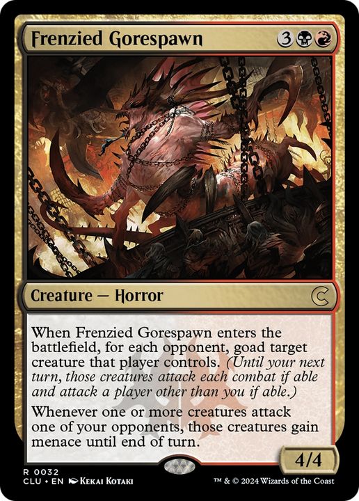 Frenzied Gorespawn in the group Magic the Gathering / Types / Colors / Multicolors / B, R at Proxyprinters.com (91889)