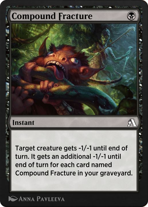 Compound Fracture in the group Magic the Gathering / Types / Colors / Black at Proxyprinters.com (91934)