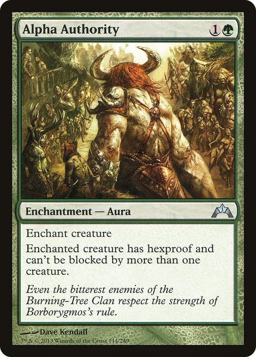 Alpha Authority in the group Magic the Gathering / Types / Colors / Green at Proxyprinters.com (91972)