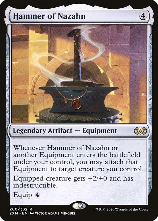 Hammer of Nazahn in the group Magic the Gathering / Types / Artifacts / Legendary Artifact at Proxyprinters.com (91983)