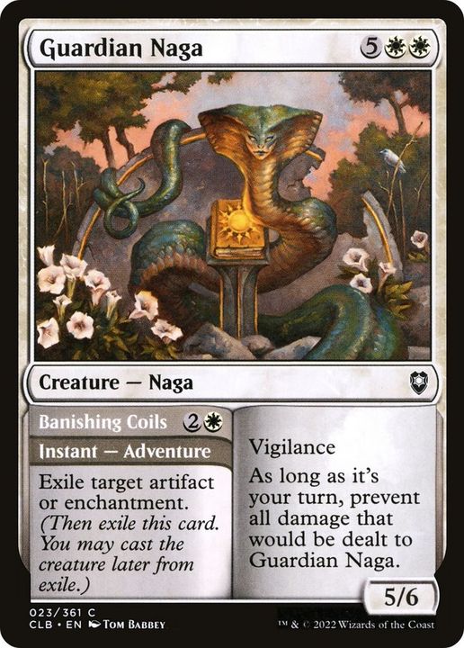 Guardian Naga // Banishing Coils in the group Magic the Gathering / Types / Colors / White at Proxyprinters.com (9199)