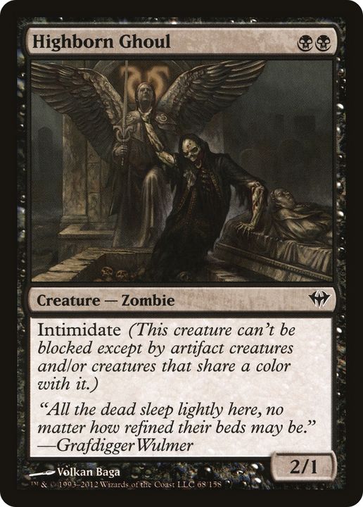 Highborn Ghoul in the group Magic the Gathering / Types / Colors / Black at Proxyprinters.com (92026)