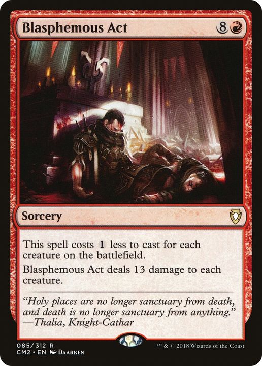 Blasphemous Act in the group Magic the Gathering / Types / Colors / Red at Proxyprinters.com (92066)