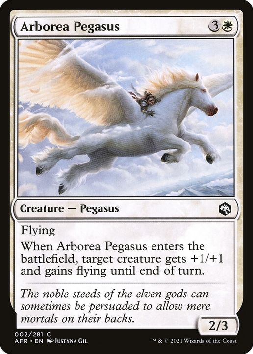 Arborea Pegasus in the group Magic the Gathering / Types / Colors / White at Proxyprinters.com (92155)