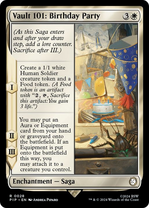 Vault 101: Birthday Party in the group Magic the Gathering / Types / Colors / White at Proxyprinters.com (92173)