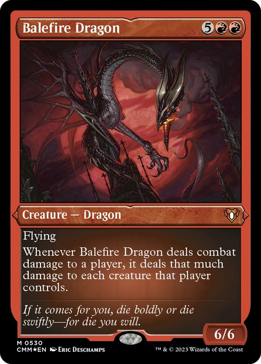 Balefire Dragon in the group Magic the Gathering / Types / Colors / Red at Proxyprinters.com (92188)