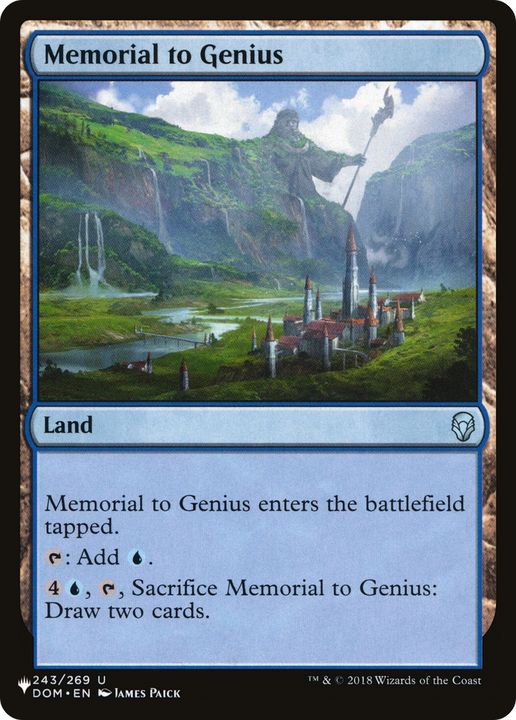 Memorial to Genius in the group Magic the Gathering / Types / Colors / Colorless at Proxyprinters.com (92223)