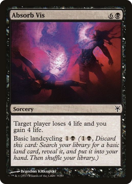 Absorb Vis in the group Magic the Gathering / Types / Colors / Black at Proxyprinters.com (9224)