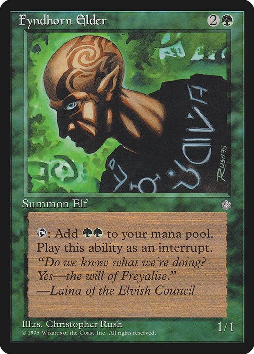 Fyndhorn Elder in the group Magic the Gathering / Types / Colors / Green at Proxyprinters.com (92289)