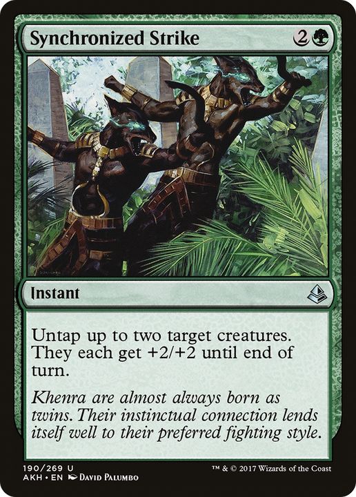 Synchronized Strike in the group Magic the Gathering / Types / Colors / Green at Proxyprinters.com (92303)